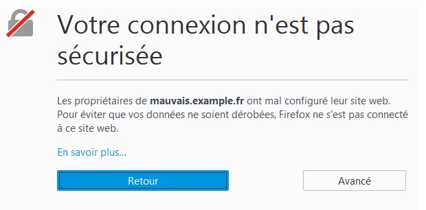 Certificat SSL expiré sur Firefox